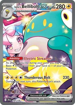 Iono's Bellibolt ex, English Pokemon card