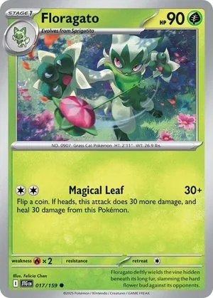Floragato, English Pokemon card