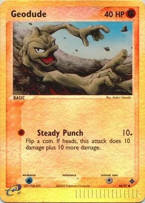 Geodude [Reverse Holo], English Pokemon card