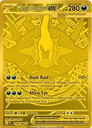 Mega Darkrai ex, English Pokemon card