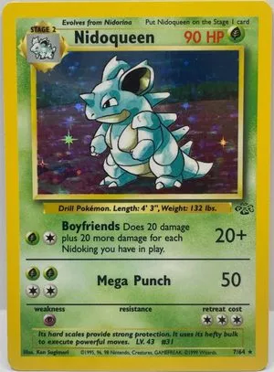 Nidoqueen, English Pokemon card