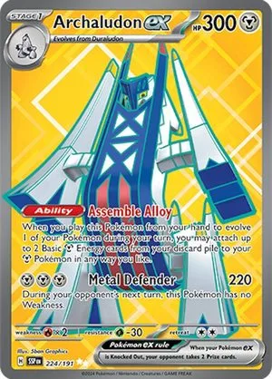 Archaludon ex, English Pokemon card