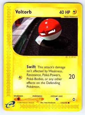 Voltorb [Reverse Holo], English Pokemon card