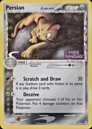 Persian [Reverse Holo], English Pokemon card