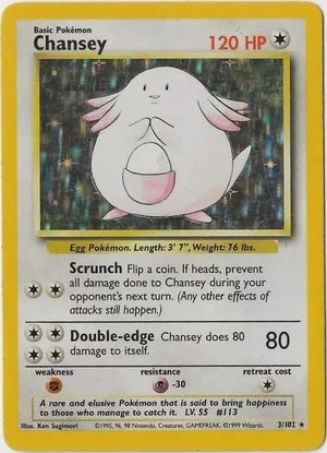 Chansey, English Pokemon card