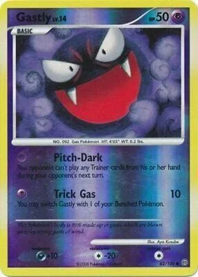 Gastly [Reverse Holo], English Pokemon card