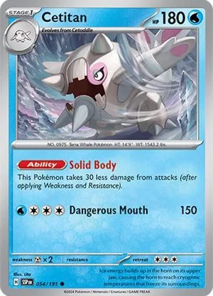 Cetitan, English Pokemon card