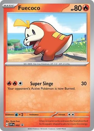Fuecoco, English Pokemon card