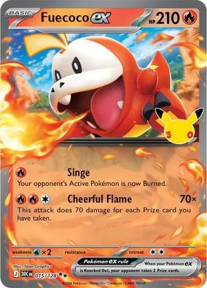 Fuecoco ex, English Pokemon card