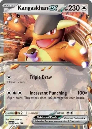Kangaskhan ex, English Pokemon card