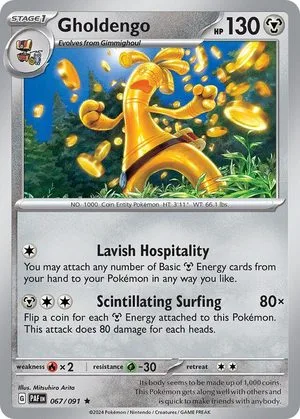 Gholdengo, English Pokemon card