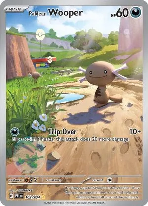 Paldean Wooper, English Pokemon card