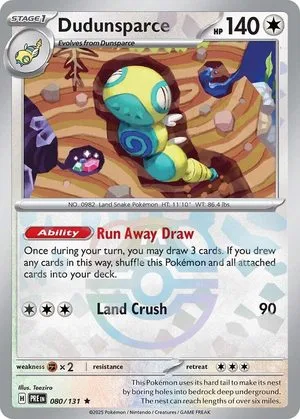 Dudunsparce [Master Ball], English Pokemon card