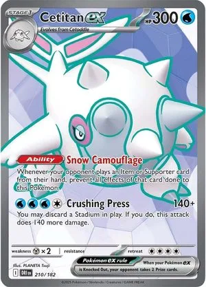 Cetitan ex, English Pokemon card
