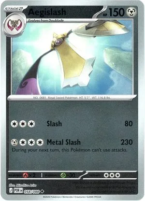 Aegislash [Reverse Holo], English Pokemon card
