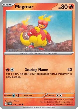 Magmar, English Pokemon card