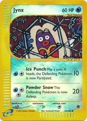 Jynx [Reverse Holo], English Pokemon card