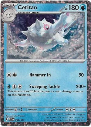 Cetitan [Holo], English Pokemon card