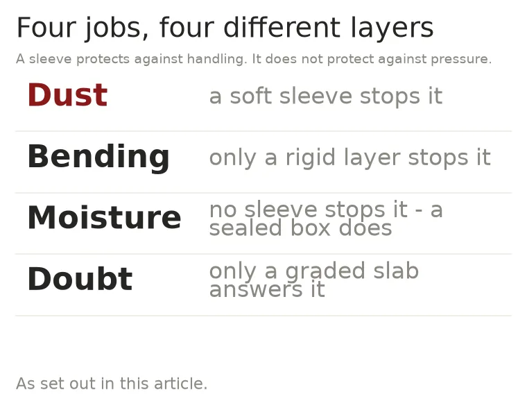 Four failure modes and the protection layer that stops each one