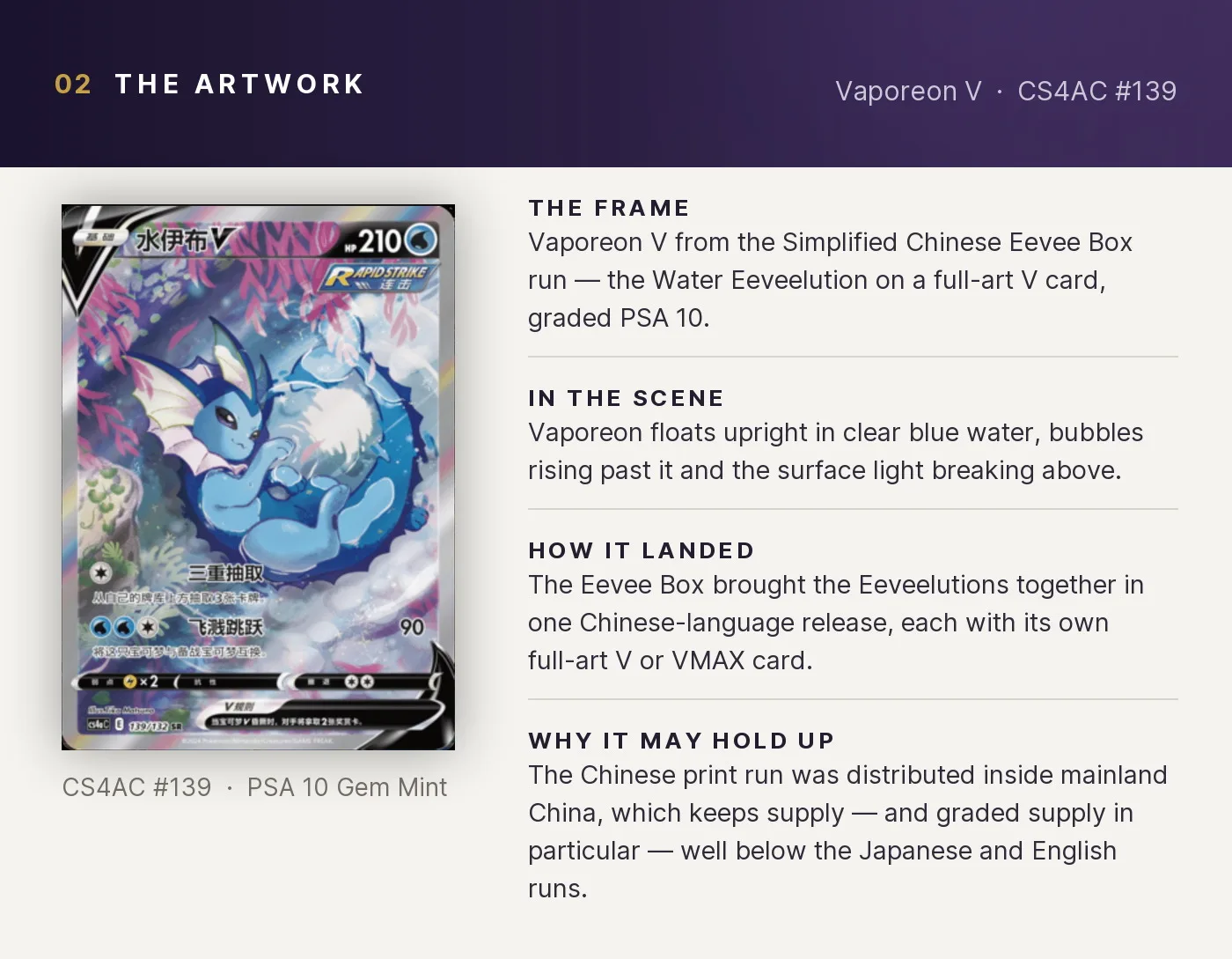 Vaporeon V — artwork breakdown for CS4AC #139 (CS4AC Eevee Box).
