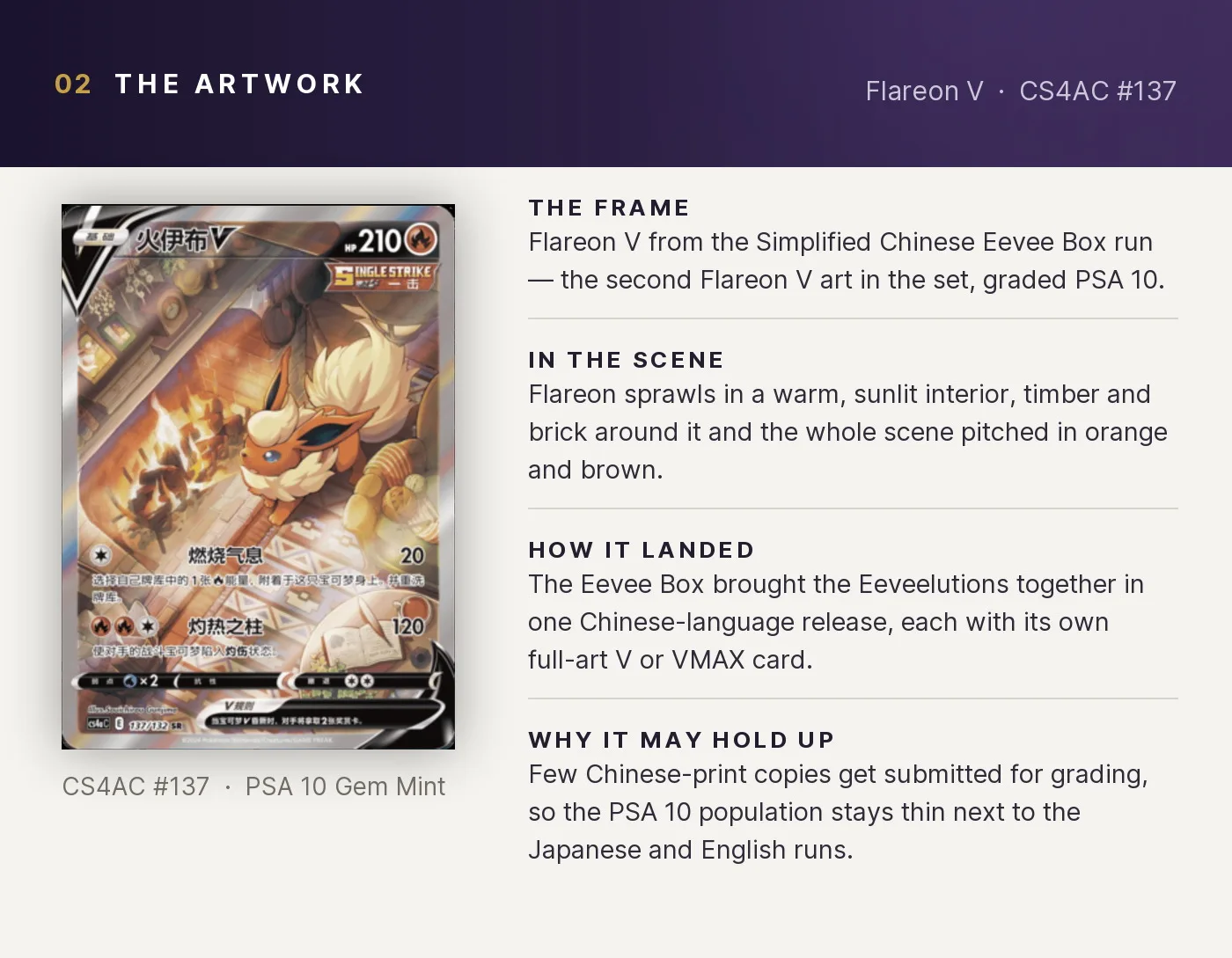 Flareon V — artwork breakdown for CS4AC #137 (CS4AC Eevee Box).