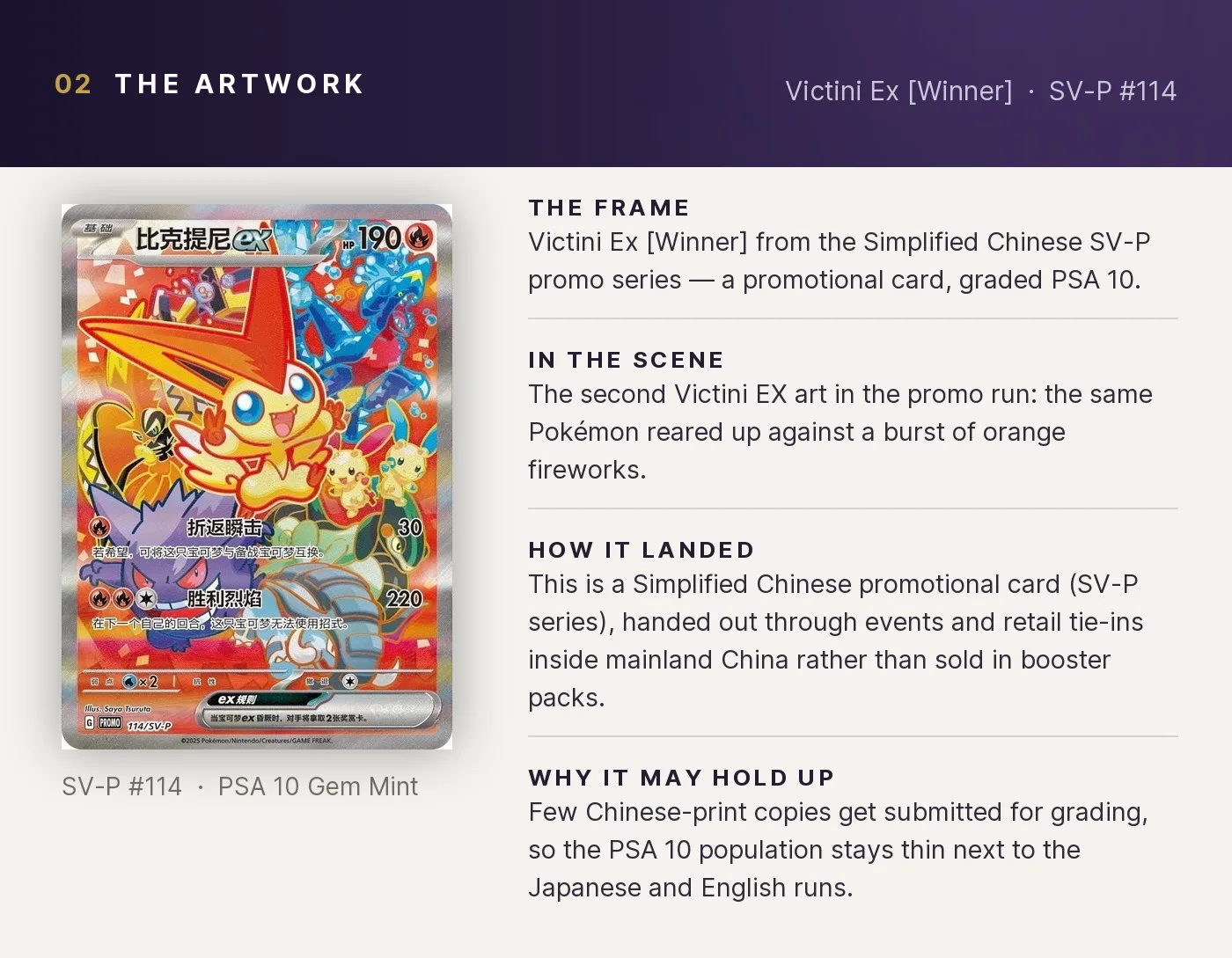 Victini Ex [Winner] — artwork breakdown for SV-P #114 (SV-P Promo).