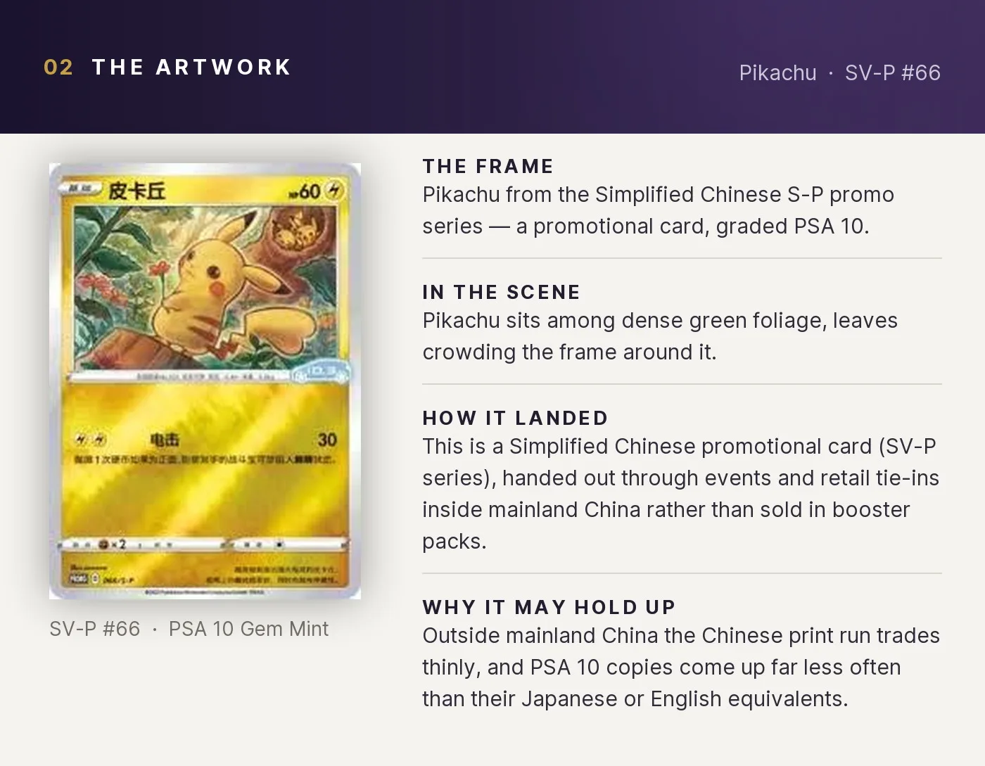 Pikachu — artwork breakdown for SV-P #66 (SV-P Promo).
