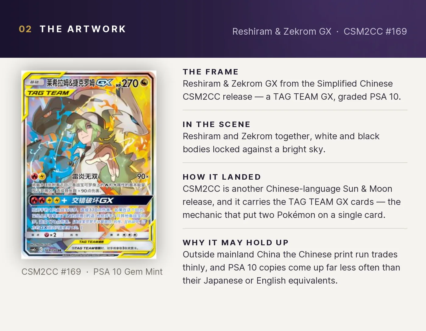 Reshiram & Zekrom GX — artwork breakdown for CSM2CC #169 (CSM2CC).