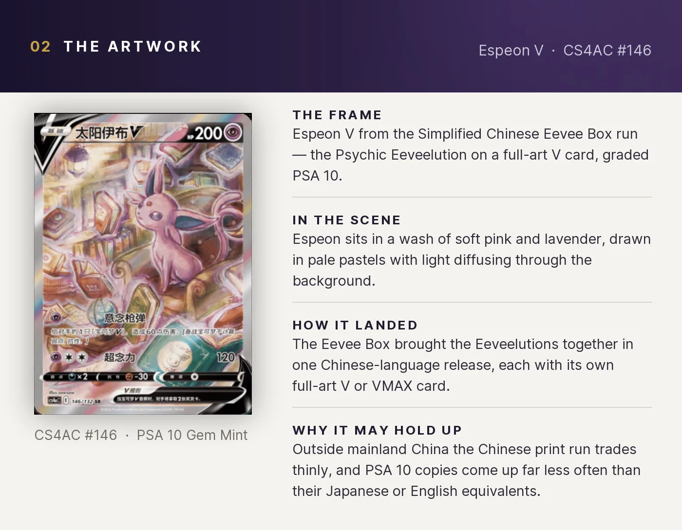 Espeon V — artwork breakdown for CS4AC #146 (CS4AC Eevee Box).