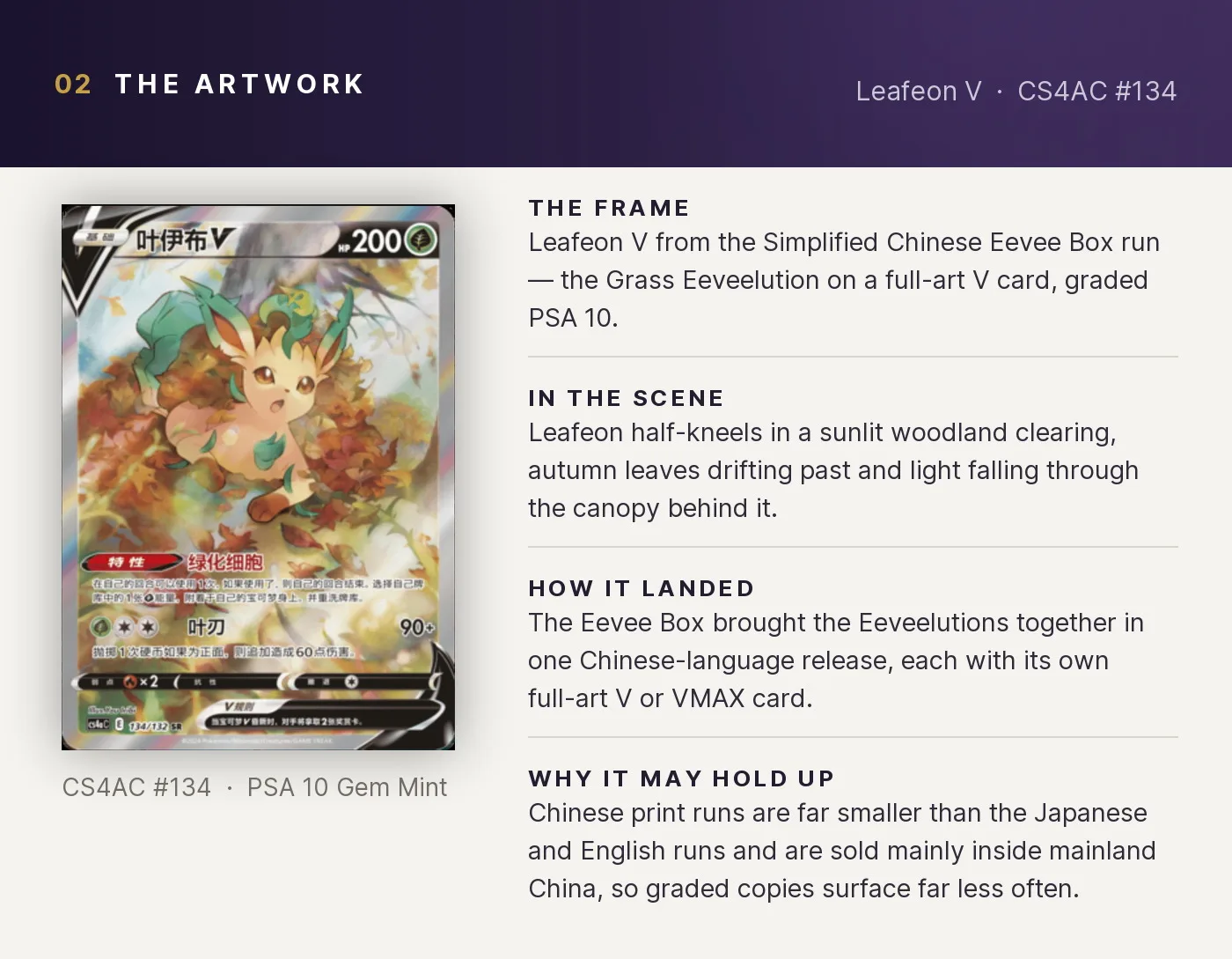 Leafeon V — artwork breakdown for CS4AC #134 (CS4AC Eevee Box).