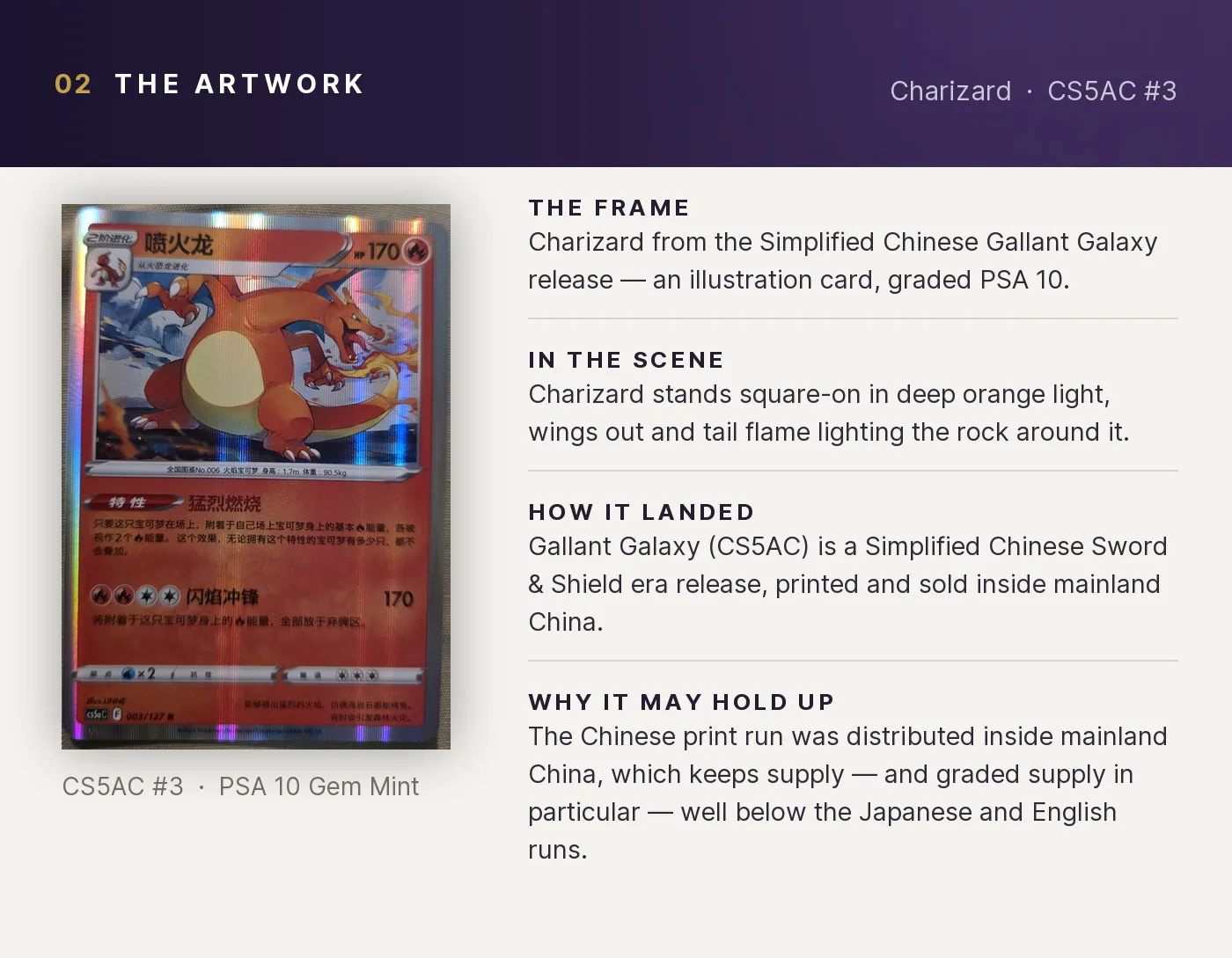 Charizard — artwork breakdown for CS5AC #3 (Gallant Galaxy).