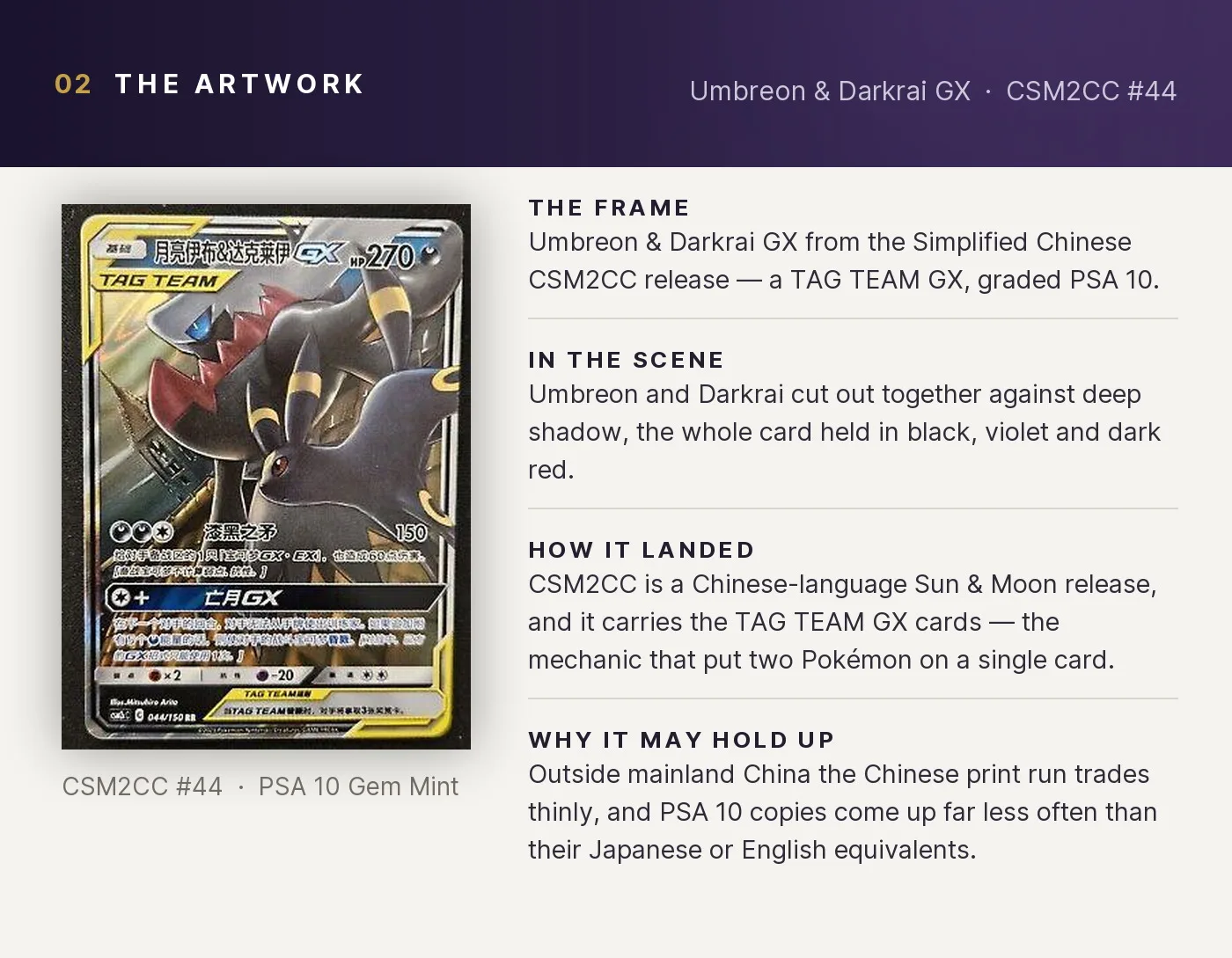 Umbreon & Darkrai GX — artwork breakdown for CSM2CC #44 (CSM2CC).