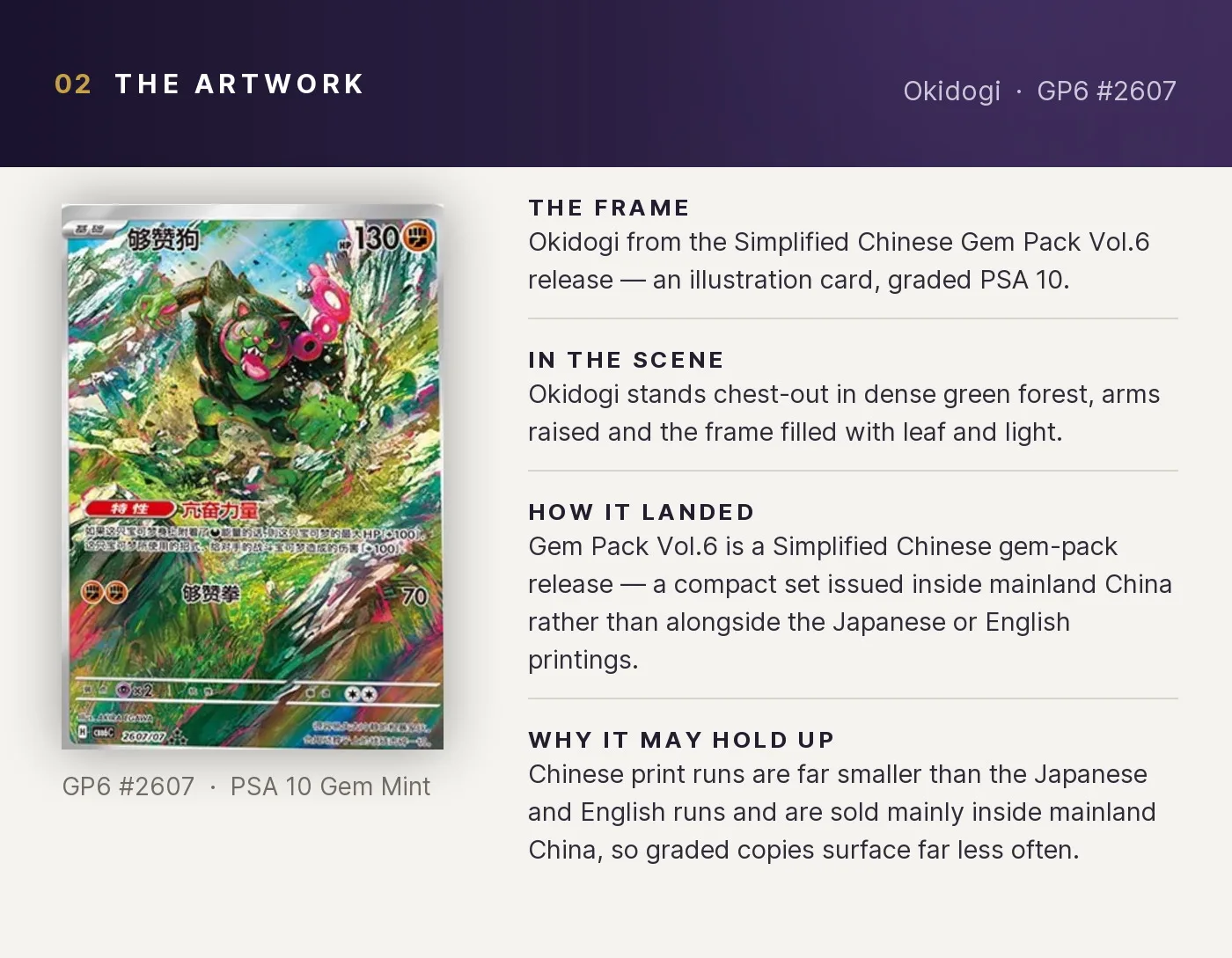 Okidogi — artwork breakdown for GP6 #2607 (Gem Pack Vol.6).