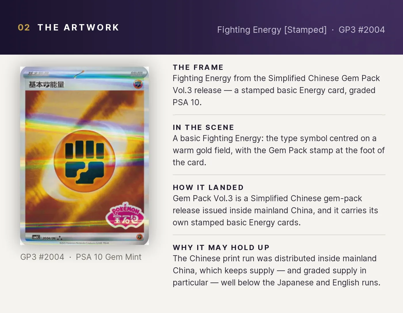 Fighting Energy [Stamped] — artwork breakdown for GP3 #2004 (Gem Pack Vol.3).