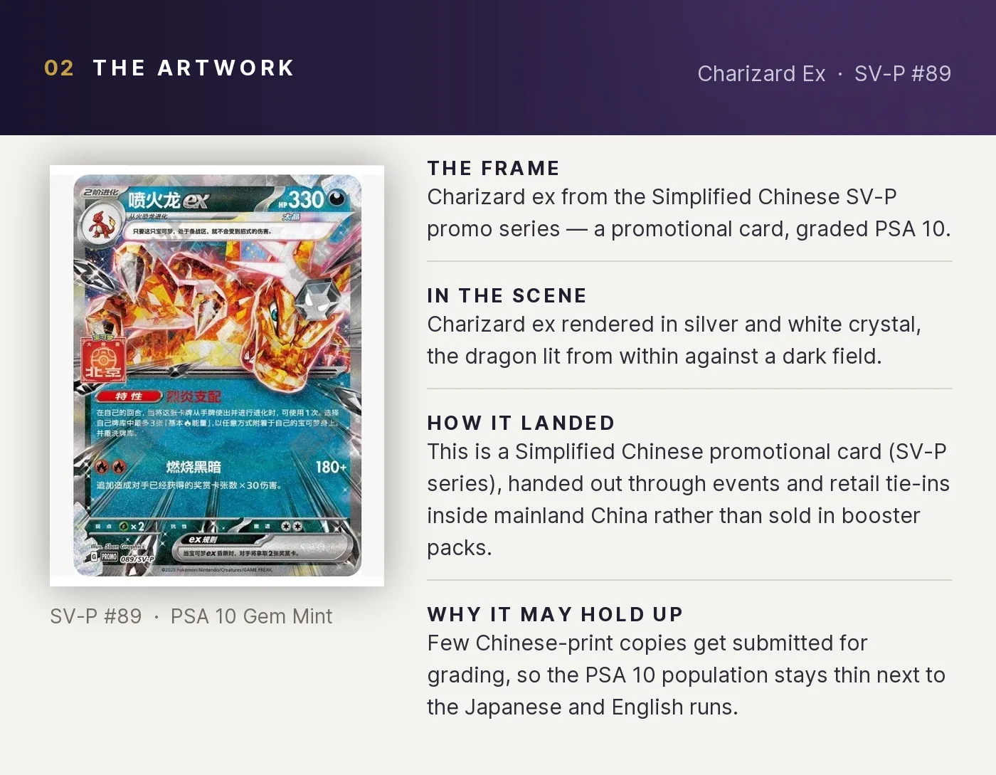 Charizard Ex — artwork breakdown for SV-P #89 (SV-P Promo).