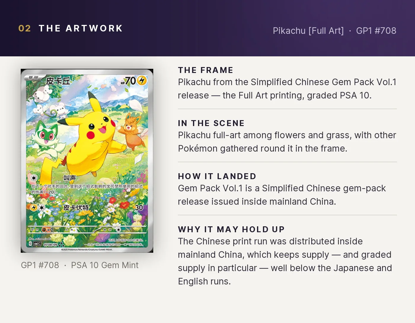 Pikachu [Full Art] — artwork breakdown for GP1 #708 (Gem Pack Vol.1).