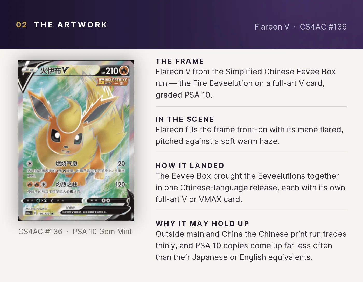 Flareon V — artwork breakdown for CS4AC #136 (CS4AC Eevee Box).