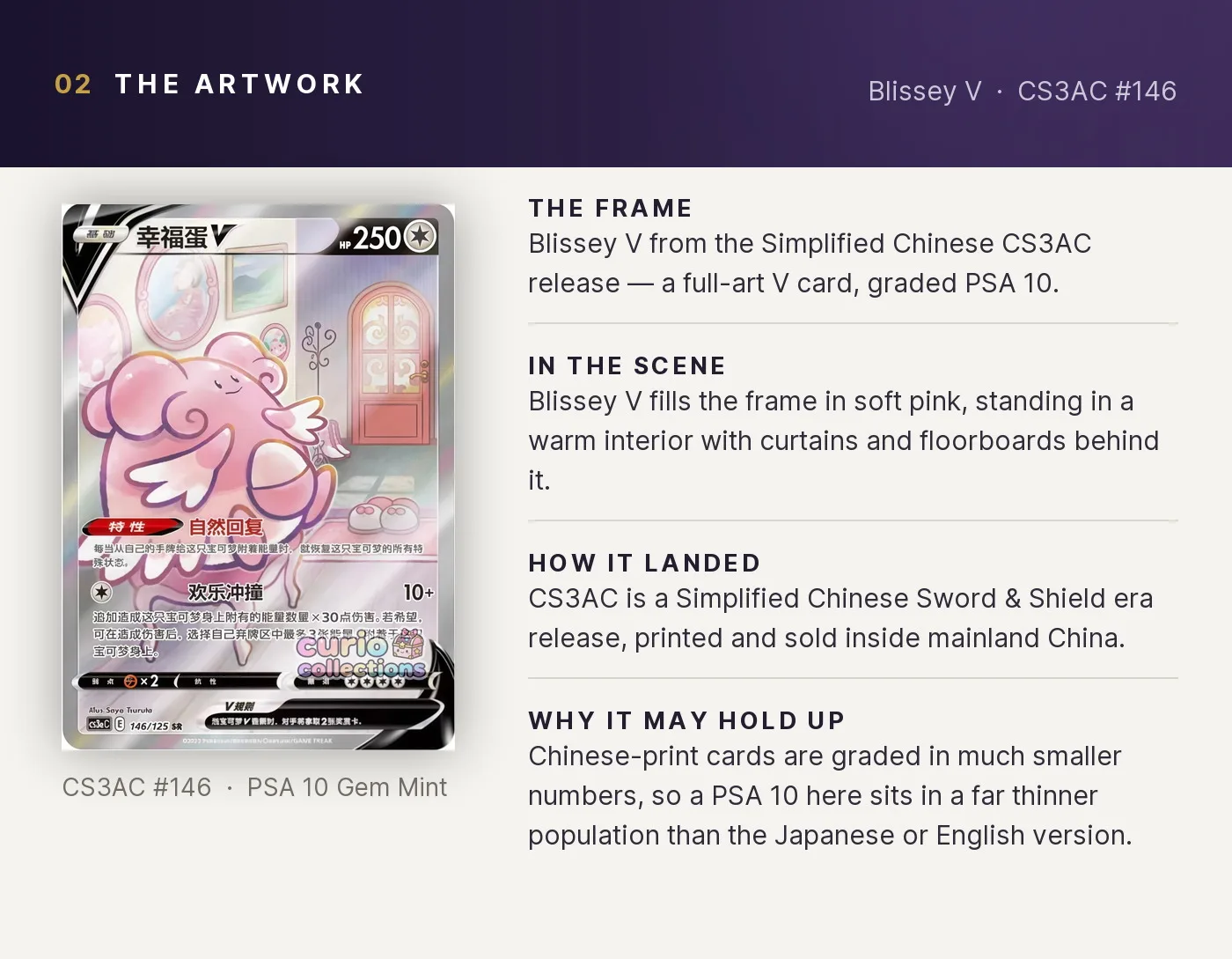 Blissey V — artwork breakdown for CS3AC #146 (CS3AC).