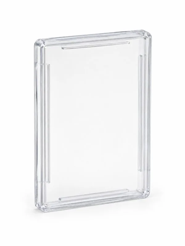 Clear CardSpicy Ingot 35 press-fit rigid card case shown upright on a white background