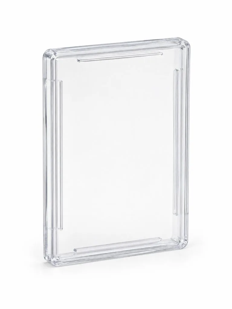 Clear CardSpicy Ingot 35 press-fit rigid card case shown upright on a white background
