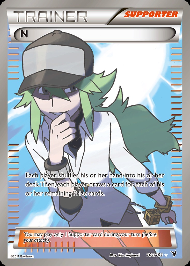 2011 Noble Victories N full art supporter card