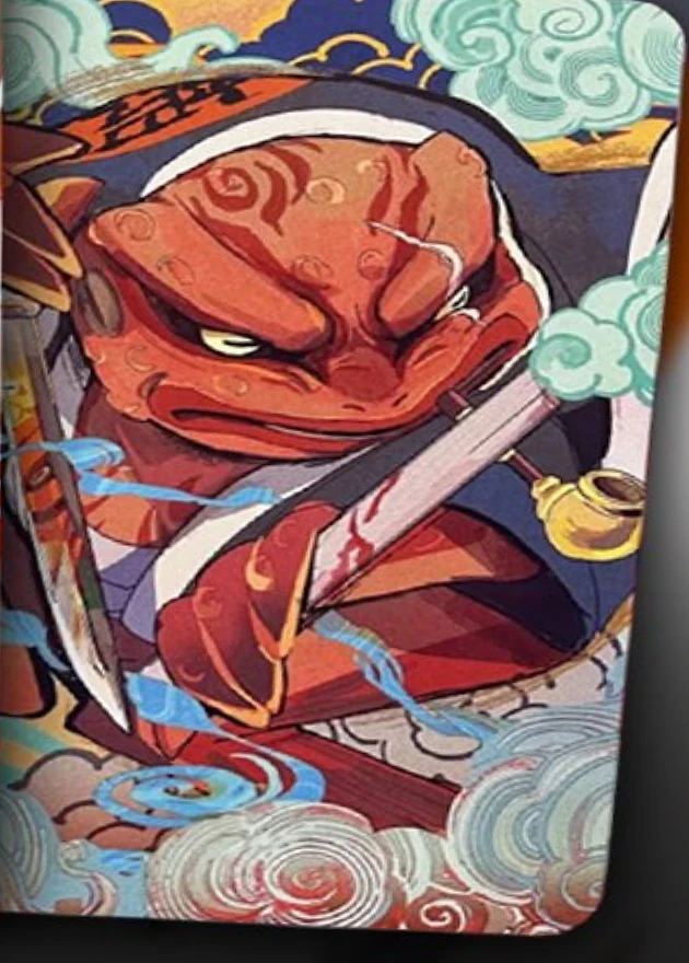 Gamabunta artwork preview shown at Gen Con 2026