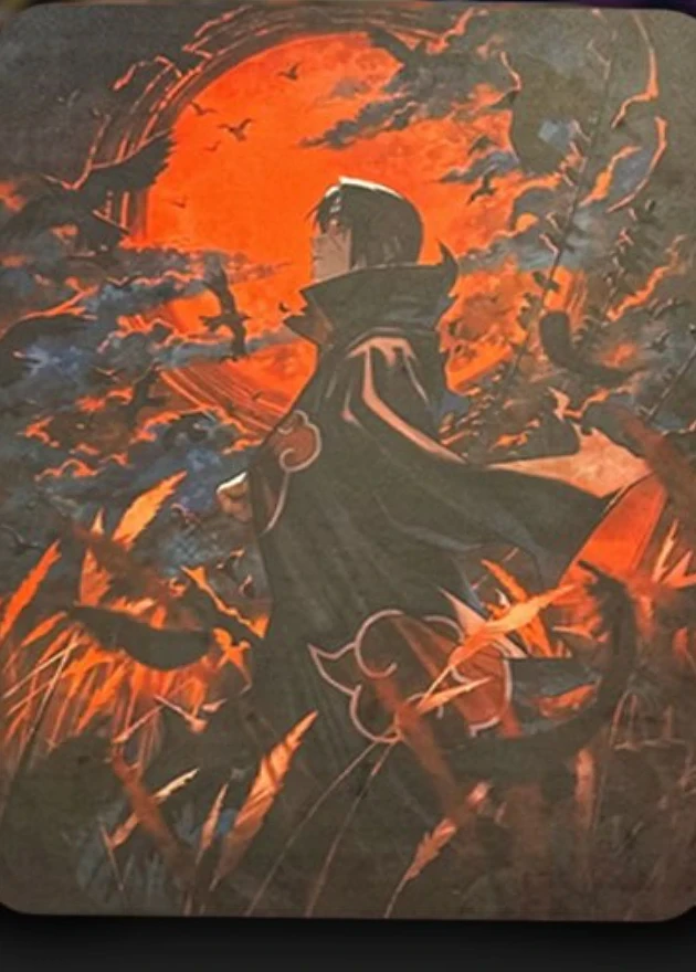 Itachi Uchiha artwork preview shown at Gen Con 2026
