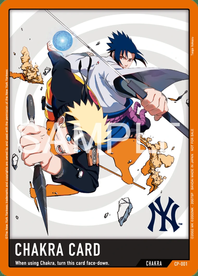 CP-001 Chakra Card in the New York Yankees version with an NY logo