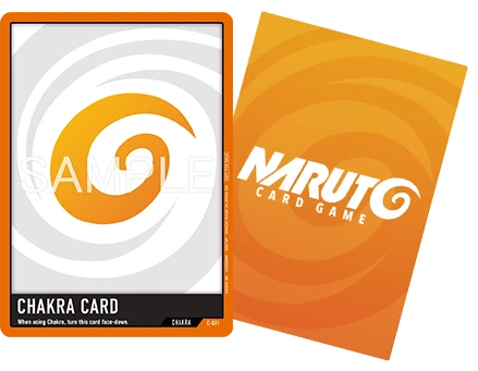 Chakra card from Bandai's Naruto Card Game, deck number C-001