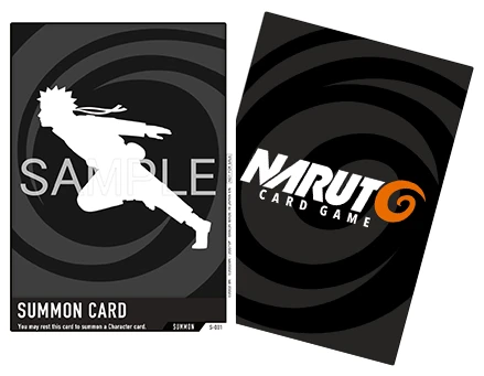 Summon card from Bandai's Naruto Card Game, deck number S-001