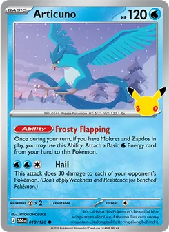 Articuno — 30th Celebration #018, 2026. Illustrated by HYOGONOSUKE.