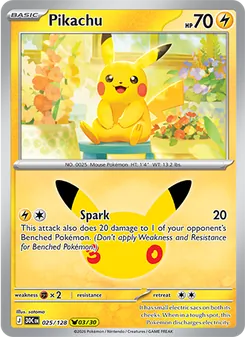 Pikachu — 30th Celebration #025, 2026. Illustrated by satoma.