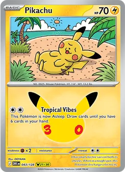 Pikachu — 30th Celebration #043, 2026. Illustrated by OOYAMA.