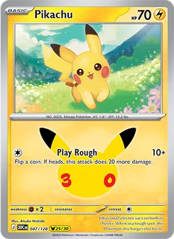 Pikachu — 30th Celebration #047, 2026. Illustrated by Atsuko Nishida.